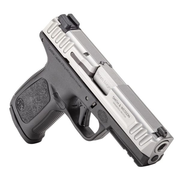 S&W SD9 2.0 Handgun 9mm Luger 16rd Magazine(1) 4" Barrel White Dot Sights No Thumb Safety 2-Tone