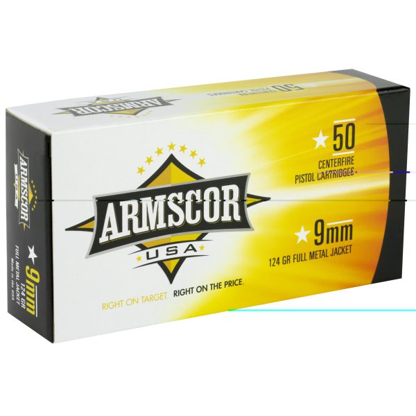 Armscor 9mm 124gr Fmj 50-1000 - Image 2