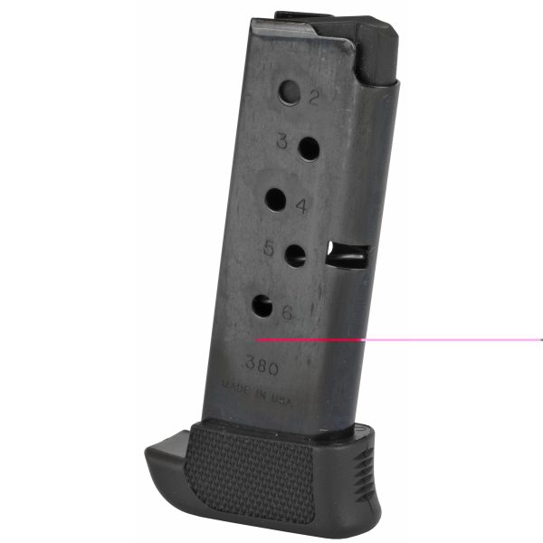 Mag Ruger Lcp 380acp 7rd Bl W-ext - Image 2