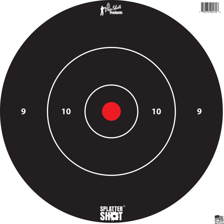 12 in Circle Target - White Tag